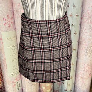 Dark academia cute plaid skirt size XS